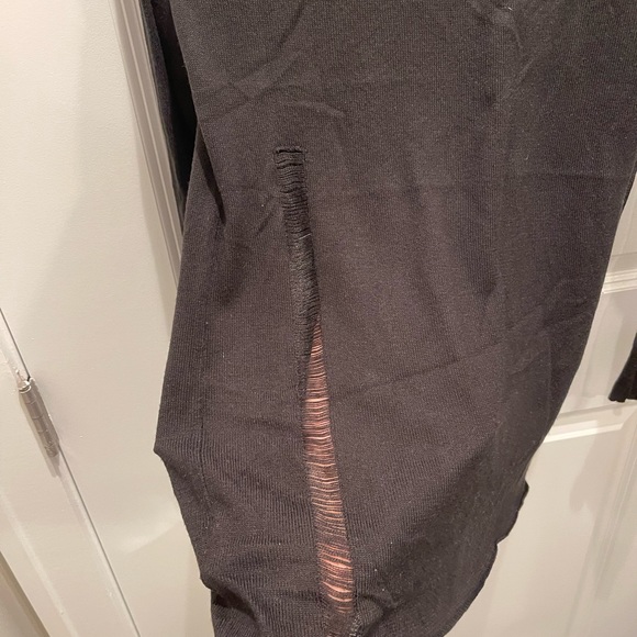 CHEAP MONDAY Distressed black turtleneck Size S/ fits Size 4 - Picture 6 of 10